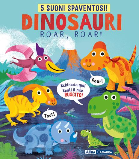 Dinosauri, roar, roar! Libro sonoro. Ediz. a colori - Gareth Lucas - copertina