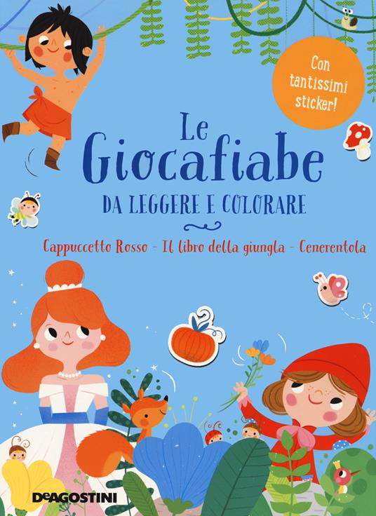 Le giocafiabe da leggere e colorare. Vol. 1: Cappuccetto Rosso-Il libro della giungla-Cenerentola. - copertina