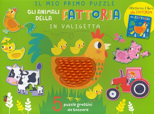 Gli animali della fattoria in valigetta. Con gadget - copertina