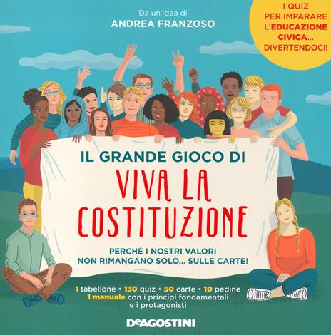 Viva la Costituzione. Educazione scatola. Con Gioco - Andrea Franzoso - copertina