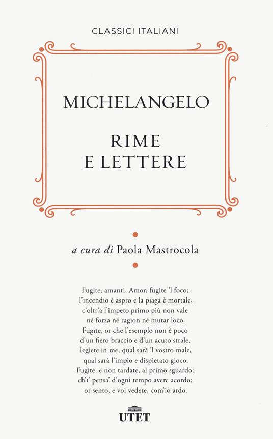 Rime e lettere. Nuova ediz. - Michelangelo Buonarroti - copertina