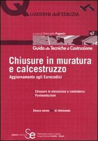 Chiusura in muratura e calcestruzzo. Aggiornamento agli Eurocodici - copertina