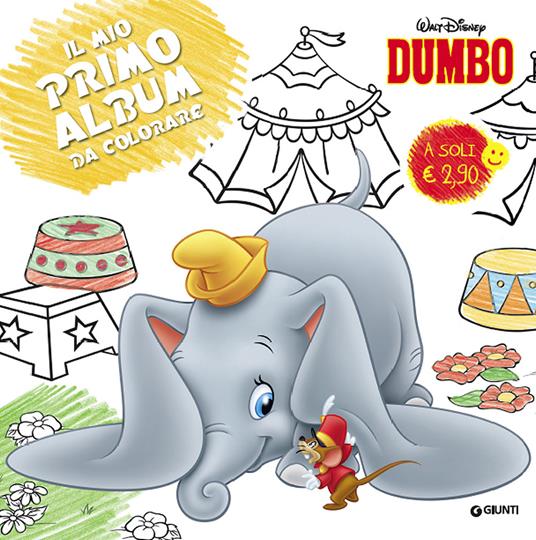 Dumbo. Primo album da colorare - Libro - Disney Libri - Nuovo primo album