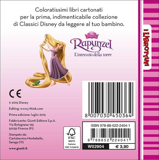 Rapunzel. L'intreccio della torre - Libro - Disney Libri - I librottini |  IBS