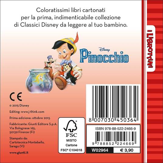 Pinocchio - Libro - Disney Libri - I librottini