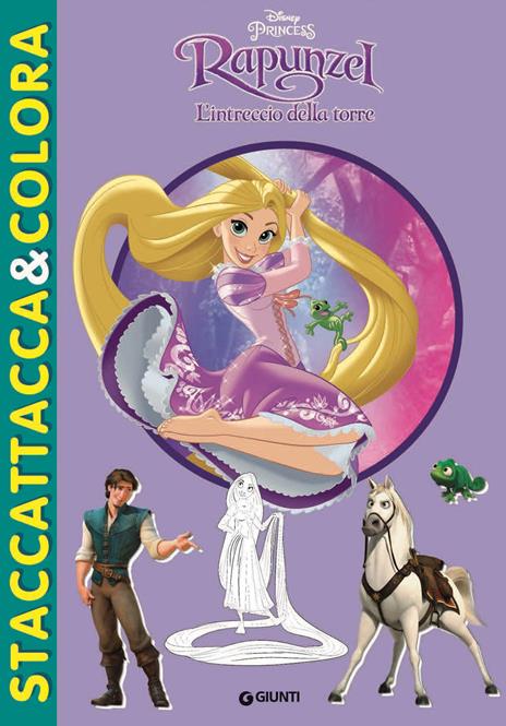 L'intreccio della torre. Rapunzel. Staccattacca e colora. Con adesivi. Ediz.  illustrata - Libro - Disney Libri - Staccattacca & colora