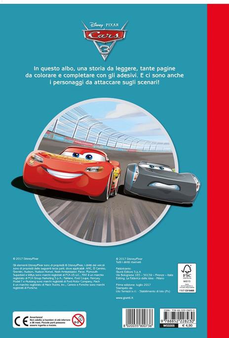 Cars 3. Staccattacca&colora. Con adesivi - 2