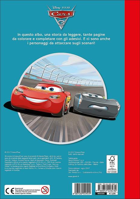 Cars 3. Staccattacca&colora. Con adesivi - 3