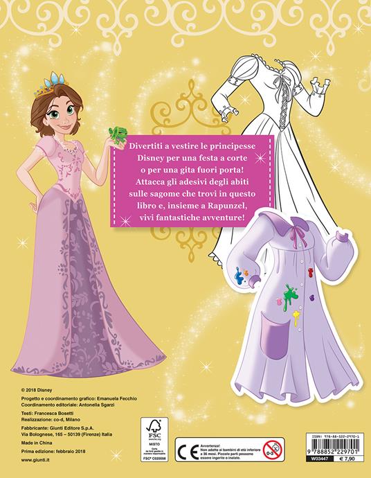 Rapunzel. Gioca con la moda. Con adesivi. Ediz. a colori - Libro - Disney  Libri - Gioca con la moda | IBS