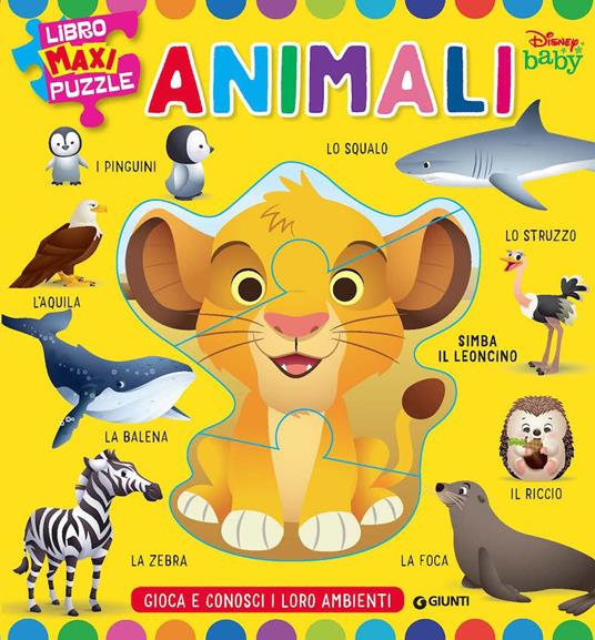 Animali. Libro maxi puzzle. Ediz. a colori - copertina