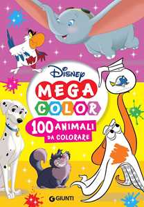 Image of 100 animali da colorare. Mega color Disney