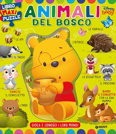 Animali del bosco. Libro maxi puzzle. Ediz. a colori - copertina