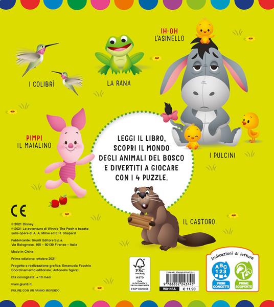 Animali del bosco. Libro maxi puzzle. Ediz. a colori - 2