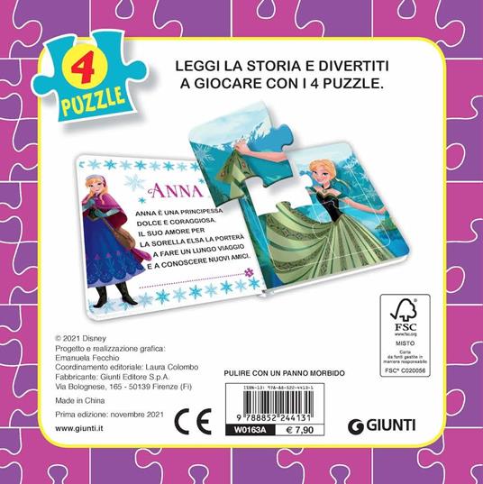 Tra i ghiacci. Frozen. Libro mini puzzle. Ediz. a colori - 2