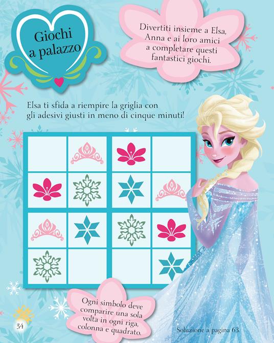 Frozen. 1000 stickers. Tanti giochi e attività. Con adesivi. Ediz. a colori - 4