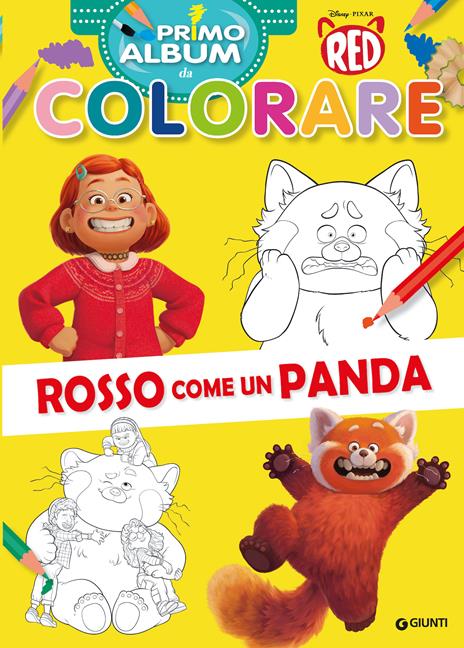 Rosso come un panda. Red. Primo album da colorare. Ediz. a colori - copertina