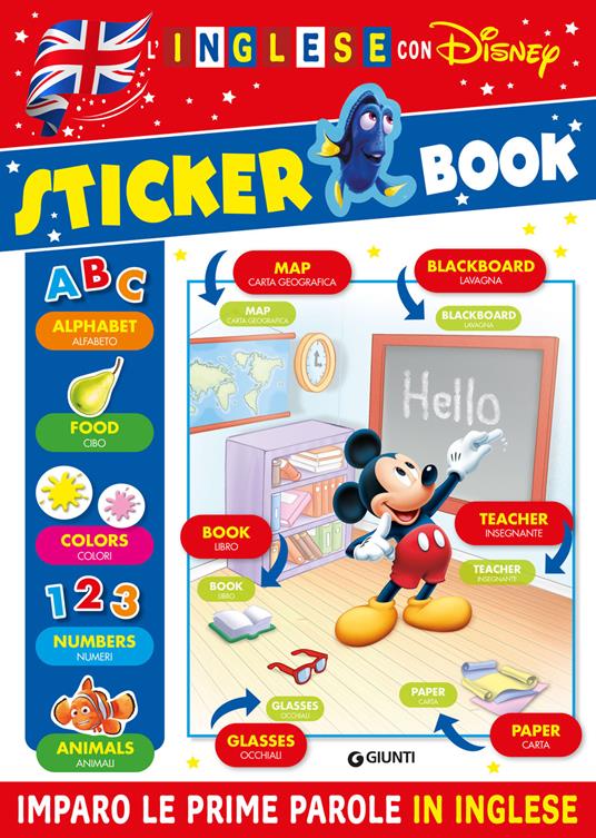 Sticker book. L'inglese con Disney. Imparo le prime parole in inglese. Ediz. a colori - copertina