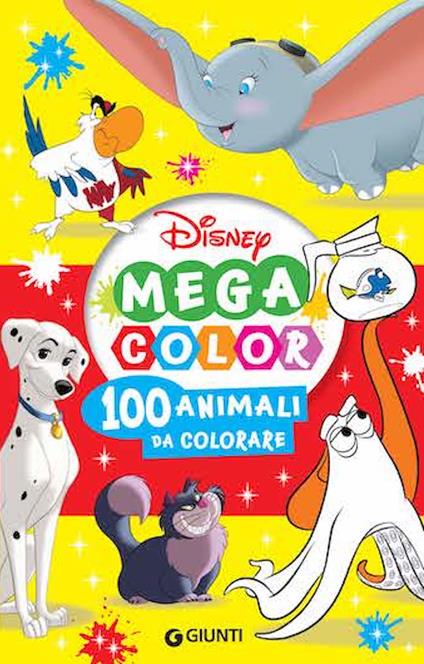 100 animali da colorare. Mega color Disney - copertina