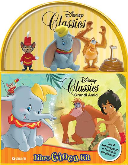 Grandi amici. Disney classics. Libro gioca kit. Ediz. a colori. Con 4 personaggi 3D. Con scenario per giocare - copertina