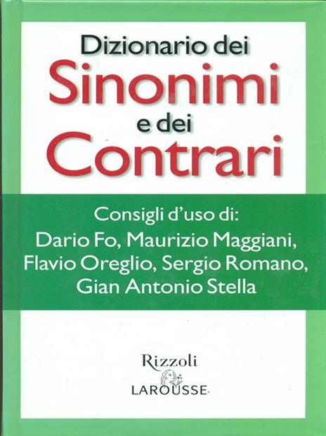 Dizionario dei sinonimi e contrari - 2