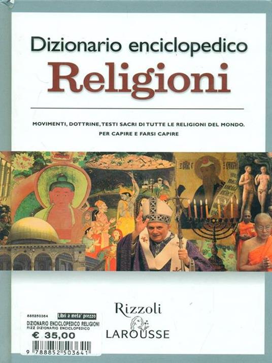 Dizionario enciclopedico. Religioni - copertina