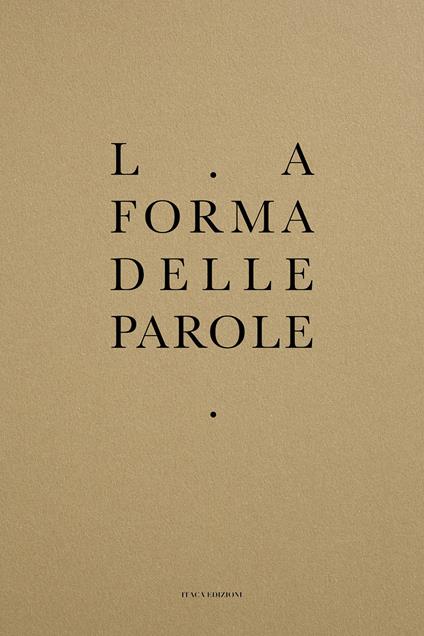 La forma delle parole - copertina