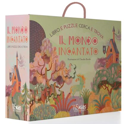 Il mondo incantato. Libro e puzzle cerca e trova. Ediz. a colori. Con puzzle. Con Poster - Claudia Bordin - copertina