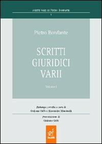 Pietro Bonfante. Scritti giuridici varii. Vol. 1 - Pietro Bonfante - copertina