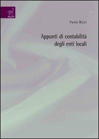 Appunti di contabilità degli enti locali - Paolo Ricci - copertina