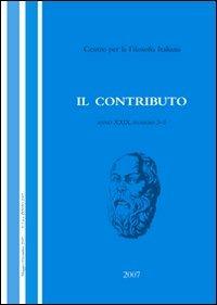 Il contributo (2004). Voll. 1-2 - Santino Cavaciuti,Paolo L. Gava,Teresa Serra - copertina