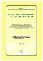 Rivista di giurisprudenza ed economia d'azienda (2007). Vol. 2