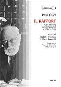 Il rapport per l'Istituto Internazionale di agricoltura - Paul Otlet - copertina