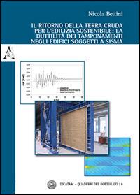 Il ritorno della terra cruda per l'edilizia sostenibile. La duttilità dei tamponamenti negli edifici soggetti a sisma - Nicola Bettini - copertina