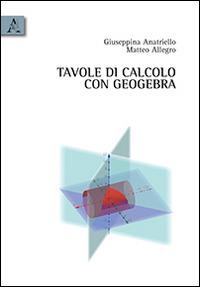 Tavole di calcolo con GeoGebra - Giuseppina Anatriello,Matteo Allegro - copertina