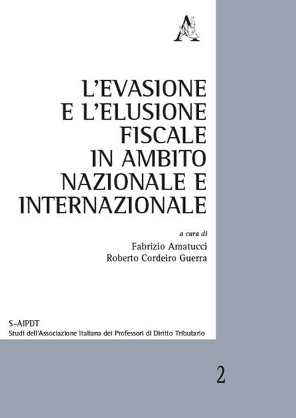 L' evasione e l'elusione fiscale in ambito nazionale e internazionale  - copertina