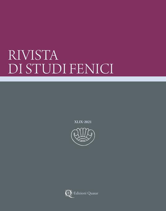 Rivista di studi fenici (2021). Vol. 49 - copertina