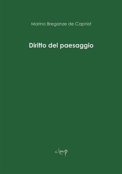 Diritto del paesaggio - Marino Breganze de Capnist - copertina