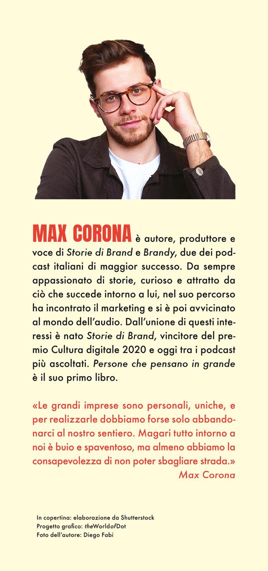 Persone che pensano in grande. Il successo raccontato dai sognatori che ce l'hanno fatta - Max Corona - 3