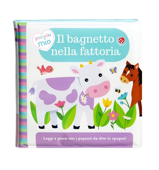 Il bagnetto nella fattoria. Ediz. a colori. Con 2 pupazzi da dito - copertina