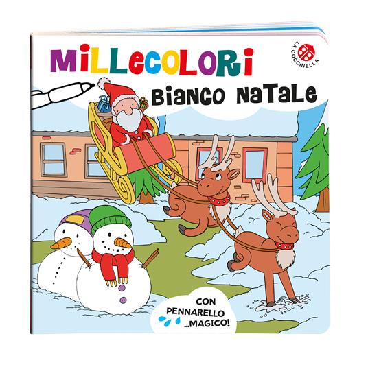 Millecolori bianco Natale. Ediz. a colori. Con Pennarello - Gabriele Clima,Agnese Gomboli - copertina