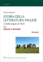 Storia della Letteratura Inglese. I.5. Sydney e Spenser