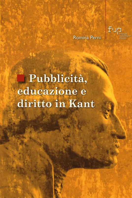 Pubblicità, educazione e diritto in Kant - Romina Perni - copertina