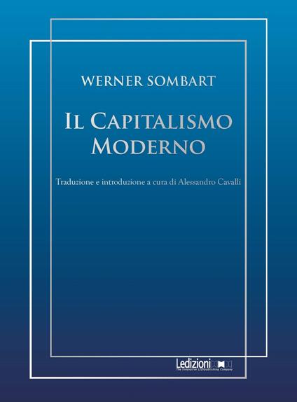 Il capitalismo moderno - Werner Sombart - copertina