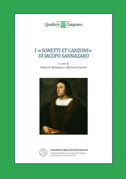 I «Sonetti et canzoni» di Iacopo Sannazaro - copertina