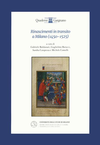 Rinascimenti in transito a Milano (1450-1525) - copertina