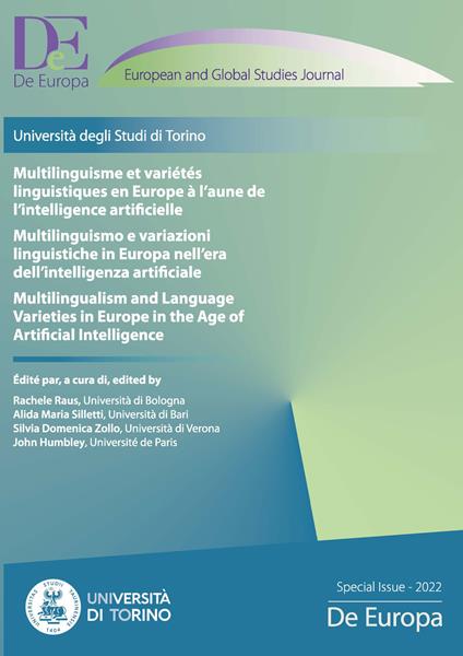 Multilinguismo e variazioni linguistiche in Europa nell'era dell'intelligenza artificiale. Ediz. italiana, francese e inglese - copertina