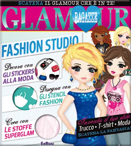 Fashion Studio. Ragazze glamour. Con adesivi. Ediz. illustrata - copertina