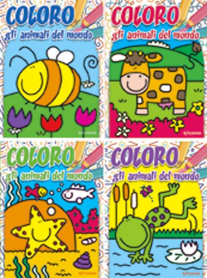 Libro Coloro gli Animali del Mondo Assortito