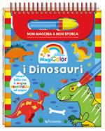 I dinosauri. Magicolor. Ediz. a spirale. Con il magico pennarello ad acqua