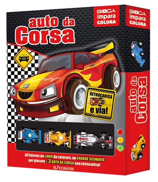 Auto da corsa. Ediz. a colori. Con 3 macchinine - Veronica Trillò - copertina